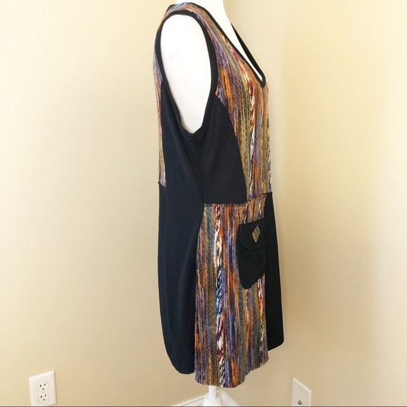 Papillon NWT Multicolor Sweater Sleeveless Dress - Picture 2 of 13
